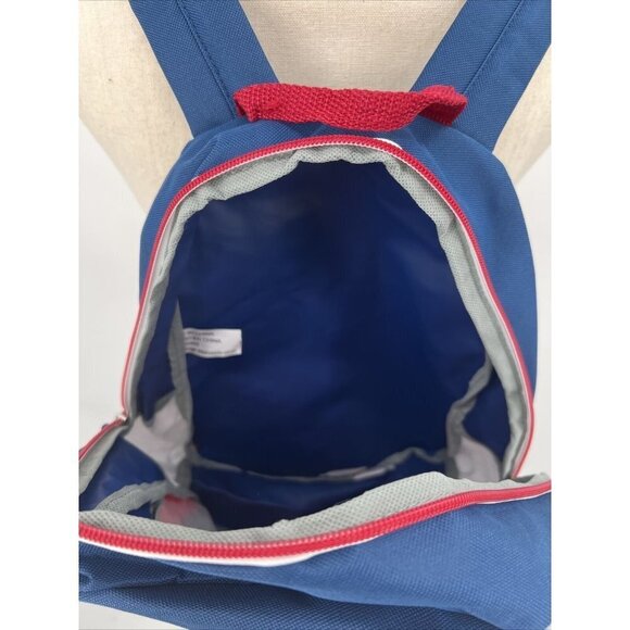 Wonder Nation Blue/Red Backpack Padded Adjustable Straps Net Pockets On Side NWT - Picture 5 of 7